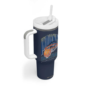 Indiana Basketball Throwback Tumbler With Handle Retro Hoop Graphic for IN Fans Since 1967 TS02 Print Your Wear