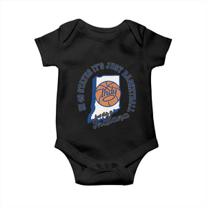 But This Is Indiana Basketball Baby Onesie Indy Hoops Pride Sport Lover TS02 Black Print Your Wear