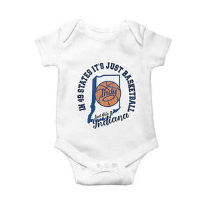 But This Is Indiana Basketball Baby Onesie Indy Hoops Pride Sport Lover TS02 White Print Your Wear