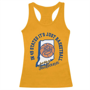 But This Is Indiana Basketball Racerback Tank Top Indy Hoops Pride Sport Lover TS02 Gold Print Your Wear
