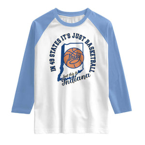 But This Is Indiana Basketball Raglan Shirt Indy Hoops Pride Sport Lover TS02 White Carolina Blue Print Your Wear