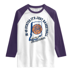 But This Is Indiana Basketball Raglan Shirt Indy Hoops Pride Sport Lover TS02 White Purple Print Your Wear