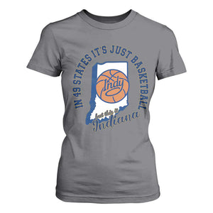 But This Is Indiana Basketball T Shirt For Women Indy Hoops Pride Sport Lover TS02 Charcoal Print Your Wear