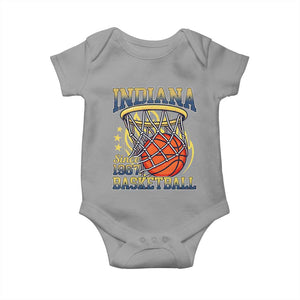 Indiana Basketball Flames Graphic Baby Onesie Vintage 1967 Fan Indy Hoops Pride TS02 Sport Gray Print Your Wear