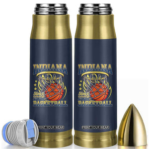 Indiana Basketball Flames Graphic Bullet Tumbler Vintage 1967 Fan Indy Hoops Pride TS02 Navy Print Your Wear