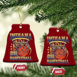 Indiana Basketball Flames Graphic Ceramic Ornament Vintage 1967 Fan Indy Hoops Pride TS02 Print Your Wear