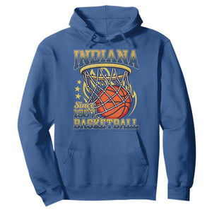 Indiana Basketball Flames Graphic Hoodie Vintage 1967 Fan Indy Hoops Pride TS02 Royal Blue Print Your Wear