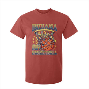 Indiana Basketball Flames Graphic T Shirt For Kid Vintage 1967 Fan Indy Hoops Pride TS02 Red Print Your Wear