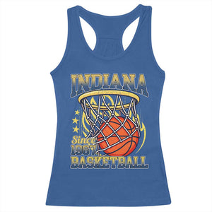 Indiana Basketball Flames Graphic Racerback Tank Top Vintage 1967 Fan Indy Hoops Pride TS02 Royal Blue Print Your Wear