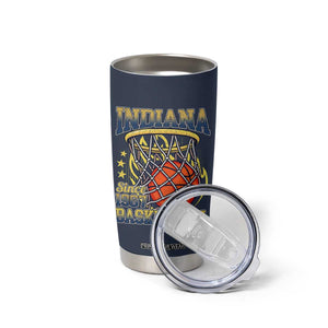 Indiana Basketball Flames Graphic Tumbler Cup Vintage 1967 Fan Indy Hoops Pride TS02 Print Your Wear