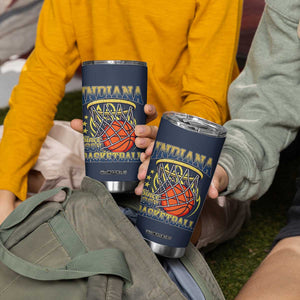 Indiana Basketball Flames Graphic Tumbler Cup Vintage 1967 Fan Indy Hoops Pride TS02 Print Your Wear