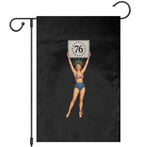 Vintage Patriotic Pin Up Girl 1776 Garden Flag Statue of Liberty Retro Americana Graphic