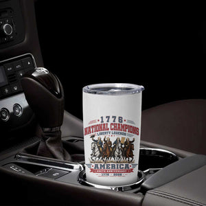 1776 National Champions Liberty Legends Vintage Tumbler Cup Horseback Founding Fathers America 250th Anniversary