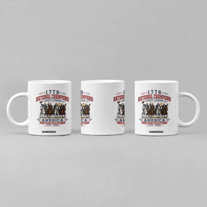 1776 National Champions Liberty Legends Vintage Coffee Mug Horseback Founding Fathers America 250th Anniversary