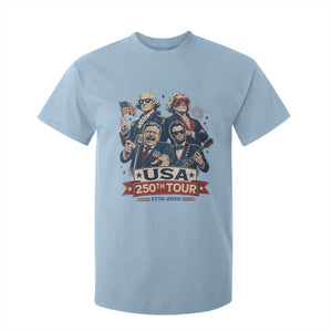 USA 250th Tour 2026 Founding Fathers Rock Concert T Shirt For Kid Funny Mount Rushmore Rock Stars Semiquincentennial