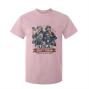 USA 250th Tour 2026 Founding Fathers Rock Concert T Shirt For Kid Funny Mount Rushmore Rock Stars Semiquincentennial