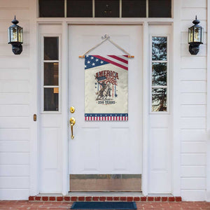 250 Years Since 1776 Cowboy on Horseback Patriotic Garden Flag Vintage Western Style American Flag Semiquincentennial
