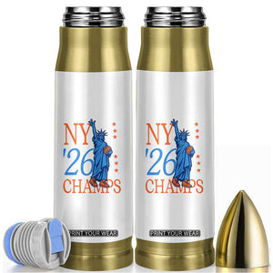 New York 2026 Pride Statue of Liberty Holding Basketball Graphic Bullet Tumbler Retro NY 26 Champs Sports Fans