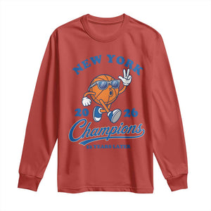 Funny New York 2026 Hoops Fan Graphic Long Sleeve Shirt Vintage 26 Champions Pride 53 Years Later
