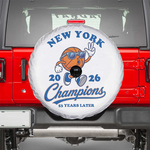 Funny New York 2026 Hoops Fan Graphic Spare Tire Cover Vintage 26 Champions Pride 53 Years Later