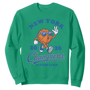 Funny New York 2026 Hoops Fan Graphic Sweatshirt Vintage 26 Champions Pride 53 Years Later