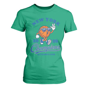 Funny New York 2026 Hoops Fan Graphic T Shirt For Women Vintage 26 Champions Pride 53 Years Later