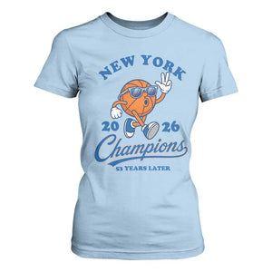 Funny New York 2026 Hoops Fan Graphic T Shirt For Women Vintage 26 Champions Pride 53 Years Later