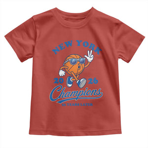 Funny New York 2026 Hoops Fan Graphic Toddler T Shirt Vintage 26 Champions Pride 53 Years Later