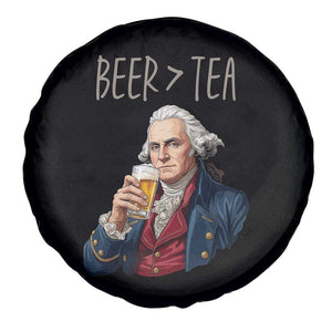 Beer Greater Than Tea Funny Founding Fathers Spare Tire Cover American History Drinking Boston Tea Party Sarcasm