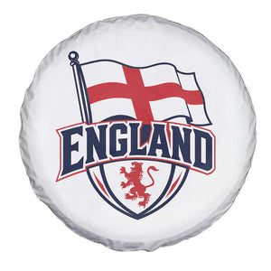 England Patriotic Crest St George Cross Flag Graphic Spare Tire Cover English Lion Crest Heritage Pride Souvenir TS02 Print Your Wear