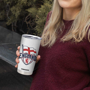 England Patriotic Crest St George Cross Flag Graphic Tumbler Cup English Lion Crest Heritage Pride Souvenir TS02 Print Your Wear