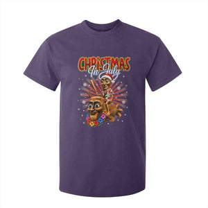 Christmas In July Tung Tung Tung TTT Sahur Cursed Meme T Shirt For Kid Funny Ironic Tropical Summer Hawaiian Holiday Surreal