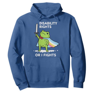 Funny Frog Disability Pride Flag Warrior Hoodie Disability Rights Or I Fights