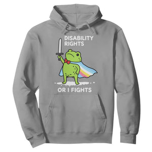 Funny Frog Disability Pride Flag Warrior Hoodie Disability Rights Or I Fights