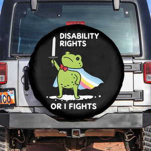 Funny Frog Disability Pride Flag Warrior Spare Tire Cover Disability Rights Or I Fights