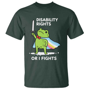 Funny Frog Disability Pride Flag Warrior T Shirt Disability Rights Or I Fights