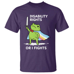 Funny Frog Disability Pride Flag Warrior T Shirt Disability Rights Or I Fights