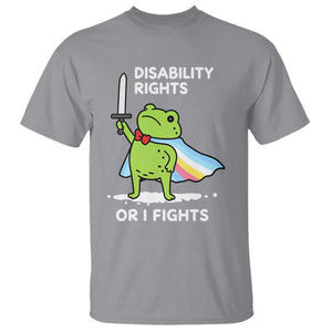 Funny Frog Disability Pride Flag Warrior T Shirt Disability Rights Or I Fights