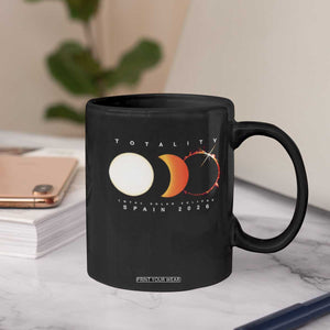 Spain Total Solar Eclipse 2026 Totality Coffee Mug Espana Travel Souvenir Astronomy Geek Gift TS02 Print Your Wear