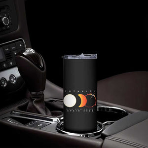 Spain Total Solar Eclipse 2026 Totality Skinny Tumbler Espana Travel Souvenir Astronomy Geek Gift TS02 Print Your Wear