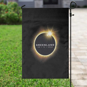 Greenland Total Solar Eclipse 2026 Garden Flag Path of Totality Astronomy Gift TS02 Print Your Wear