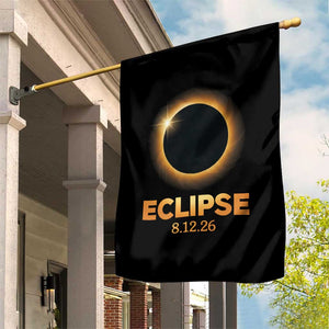 2026 Total Solar Eclipse Garden Flag August 12 Totality Astronomy Souvenir TS02 Print Your Wear