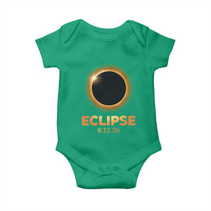 2026 Total Solar Eclipse Baby Onesie August 12 Totality Astronomy Souvenir TS02 Irish Green Print Your Wear