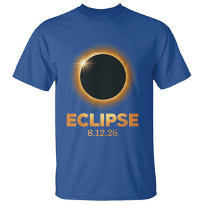 2026 Total Solar Eclipse T Shirt August 12 Totality Astronomy Souvenir TS02 Royal Blue Print Your Wear