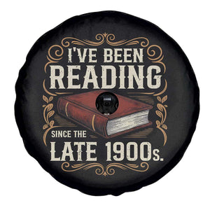 Funny Vintage 80s 90s Book Lover Spare Tire Cover I've Been Reading Since The Late 1900s Bookworm Humor