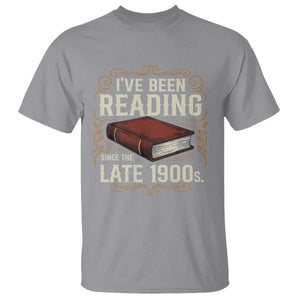 Funny Vintage 80s 90s Book Lover T Shirt I've Been Reading Since The Late 1900s Bookworm Humor