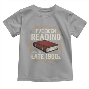 Funny Vintage 80s 90s Book Lover Toddler T Shirt I've Been Reading Since The Late 1900s Bookworm Humor