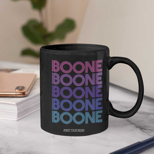 Retro Boone Name Lover Neon Gradient Typography Coffee Mug