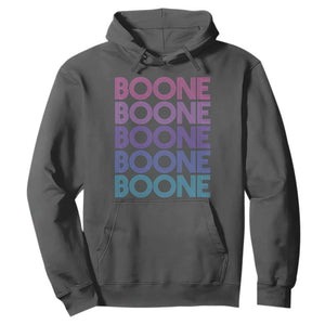 Retro Boone Name Lover Neon Gradient Typography Hoodie