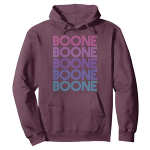 Retro Boone Name Lover Neon Gradient Typography Hoodie